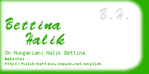 bettina halik business card